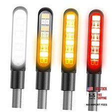 4PCS Motorcycle Indicators Flowing Turn Signal Lights Motorbike CNC Version