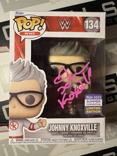 Johnny Knoxville Autograph Signed WWE Funko Pop! Wrestlemania - ACOA Jackass