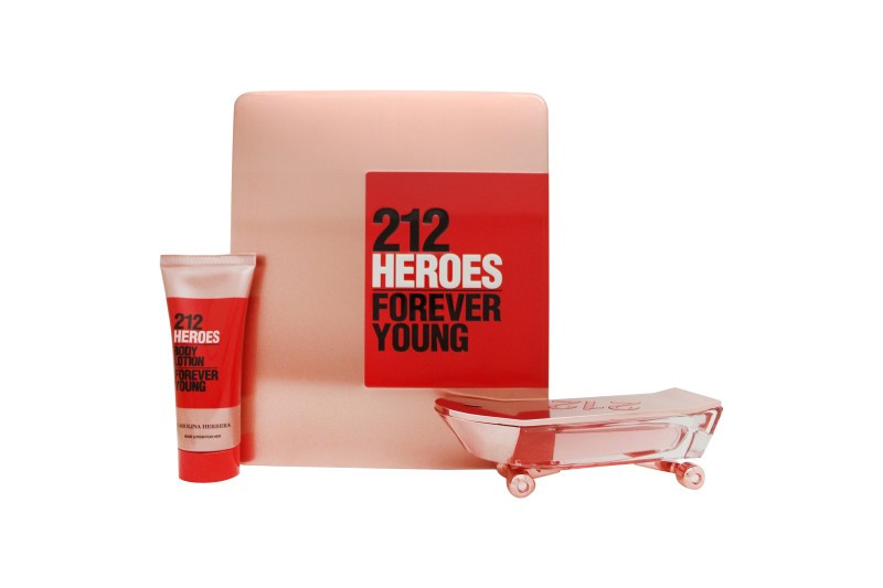Carolina Herrera 212 Heroes Forever Young Gift Set 80ml EDP + 100ml Body Lotion - Image 2