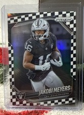 2024 Panini Prizm #151 Jakobi Meyers Black/White Checkerboard Prizm Raiders