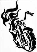 Schablonen Airbrush Basteln Schablone Malen Tupfen Motorrad 3700