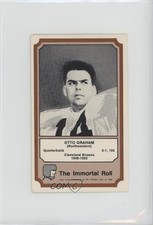1974 Fleer Team Cloth Patch Stickers The Immortal Roll Otto Graham HOF 0nr3