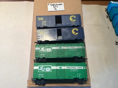 Like-Like HO box cars Linde #353 C&O #26621 model train cars