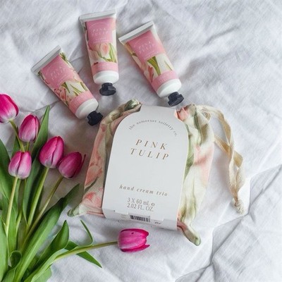 The Somerset Toiletry Co., Milton & Drew - Pink Tulip Hand Cream Trio