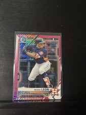 2021 Bowman Chrome - Prospects Pedro Leon #BCP-189 Pink Mojo Refractor /199 (RC)