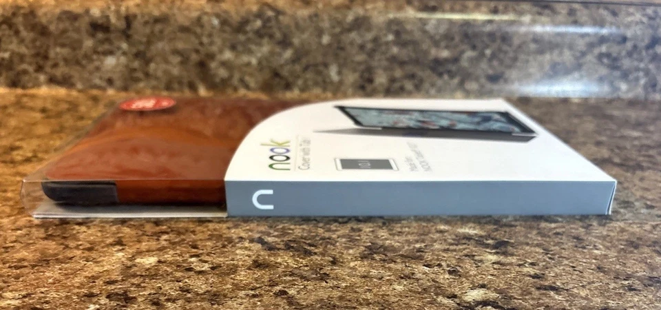 NEW NOOK SMART FOLIO COVER W/TAB NOOK 10.1” TABLET CINNAMON BROWN BARNES & NOBLE - Image 4 of 4