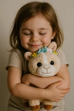 Hug Me -Goat Plush Toy - 12' Soft Cuddly, Stuffed, Plush Animal Toy, New W/ Tags