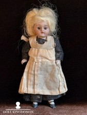 Antique German 3.825 Hertwig Miniature All Bisque Dollhouse Doll