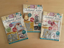 3 Issues - Tattered Lace Magazine Unopened with Dies - Issues 56  57  58