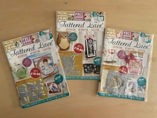 3 Issues - Tattered Lace Magazine Unopened with Dies - Issues 56 ~ 57 ~ 58