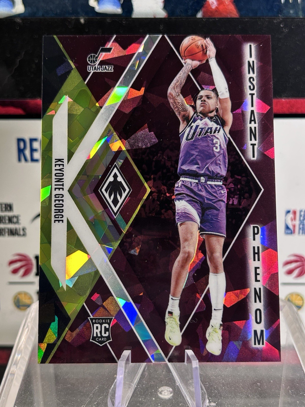 2023-24 Phoenix Keyonte George Instant Rookie Phenom Maroon Ice /275 #5 RC Jazz