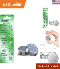 10-Pack LR44 AG13 Button Cell Batteries - Long-Lasting Power for Small Devices