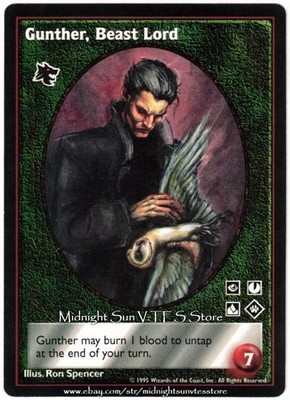 Gunther, Beast Lord Gangrel Vampire: The Eternal Struggle V:TES VTES Vampire CCG