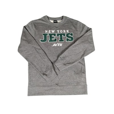 New York Jets Sweatshirt Mens NFL Football Gray Crew Neck Pullover XXL
