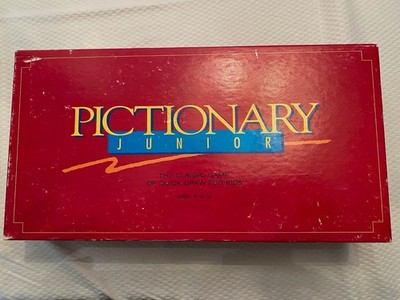 Classic Pictionary Junior (1993) Game of Quick Draw For Kids Complete
