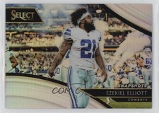 2018 Panini Select Snapshots Silver Prizm Ezekiel Elliott #SN-19 b8c