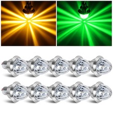 10PCS Mini Watermelon Lights 3/4 Inch Dual Revolution Amber to Green Lights ...
