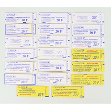 LOT DE 127 TIMBRES AUTOADHÉSIFS LETTRES 20G VP FRANCE , CARNETS POUR AFFRANCHIR