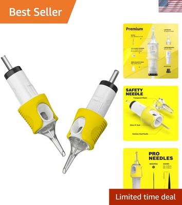 Professional 16PCS Tattoo Cartridges - 9 Round Liner X-Taper for Flawless Design