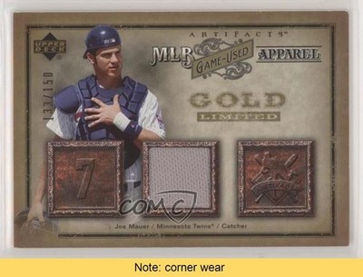 2006 Upper Deck Artifacts MLB Apparel Gold /150 Joe Mauer #MLB-JM HOF READ 0c6