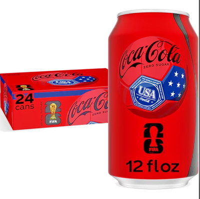 Coca-Cola Zero Sugar Soda 24 Pack 12 fl oz Cans Sugar Free Soft Drink