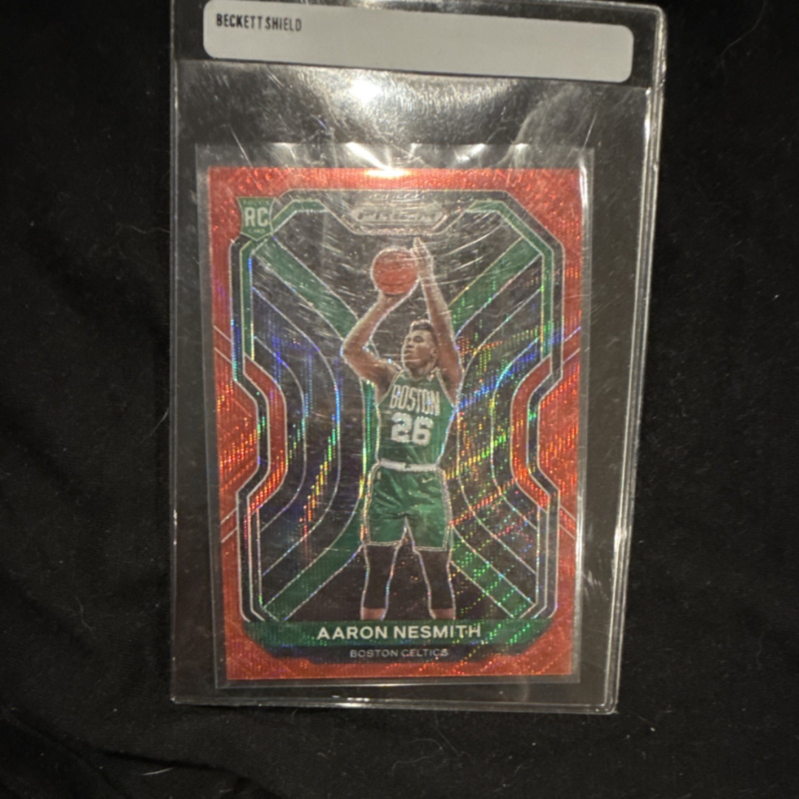 2020-21 Panini Prizm Aaron Nesmith #282 Ruby Wave Prizm Rookie Boston Celtics