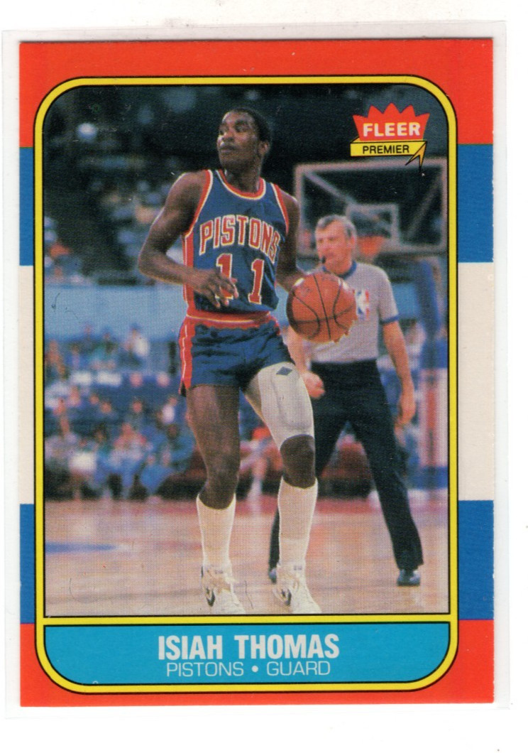 1986 Fleer Isiah Thomas #109 RC Rookie