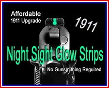 NEW Night Sights Upgrade 1911 Colt Kimber Pistol DIY Military Grade Glow Strips
