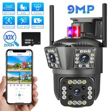 Camaras De Seguridad Wifi Exterior 4K HD Inalambrica Con Vision Nocturna Video