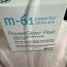 M-61 Power Glow Peel 1 Minute 1 Step Exfoliating Facial Peel 30 Treatments