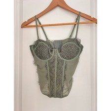 Garage Corset Womens Sage Green Small Coquette