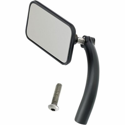 Biltwell Inc. 6502-100-101 Rectangular Perch Mount Utility Mirror - Black
