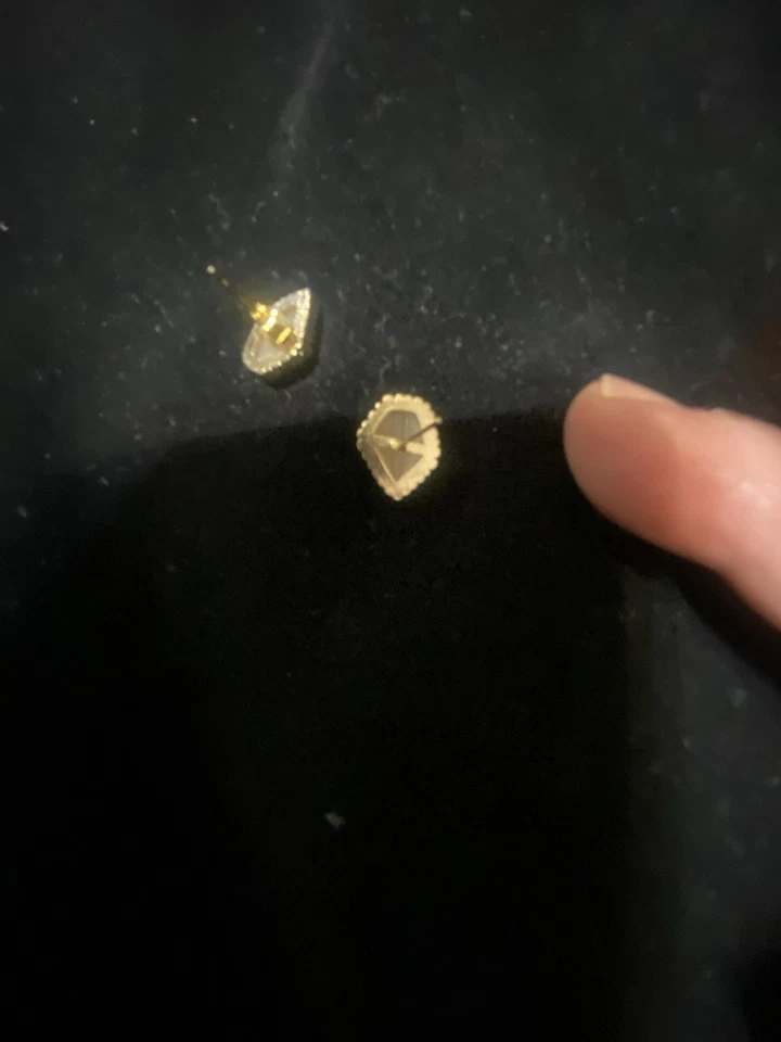 Pendientes Kendra Scott Danielle Piedra Rosa Tono Oro Foto 4 de 4