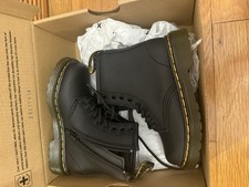 DR MARTENS TODDLER 1460 SOFTY T LEATHER LACE UP BOOTS US SIZE 7 ZIP SIDE NEW