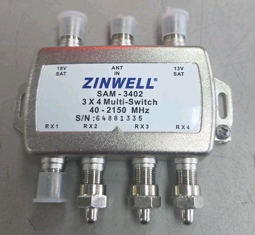 Zinwell 3 X 4 Multi Switch 40-2150 MHz Sam-3402