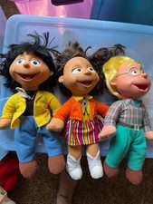 Vintage Puzzle Place Plush Dolls Fisher-Price Lot Of 3 Kiki, Ben, Skye