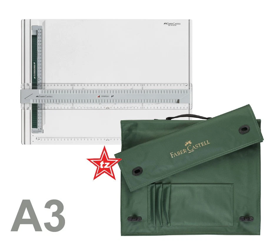Faber Castell Zeichenplatte / Zeichenbrett A3 inkl Tasche