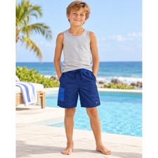 Patagonia Boys Baggies Shorts Navy Blue Cargo Pocket Mesh Liner Size Large L