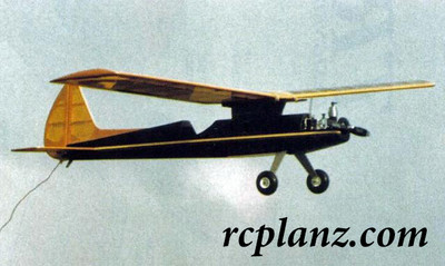 R/C AIRPLANE PLANS & PATTERNS: Trixie 48'' Wingspan - RC Parasol Sport Model