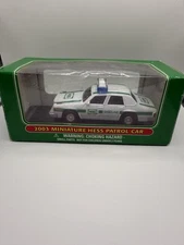 Vintage Mini Miniature Hess Truck 2003 Police Patrol Car New In Box