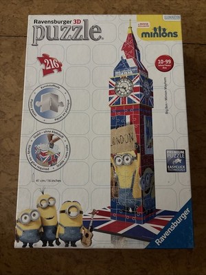 Ravensburger 3D Puzzle 216 Kunststoffteile Big Ben Minion Mayhem