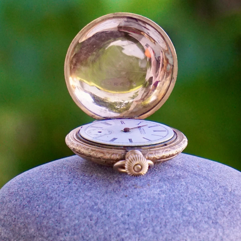 Waltham Pocket Watch c.1870 – Fahys Montauk Gold-Filled Hunter Case – Not Workin - Image 4 of 4