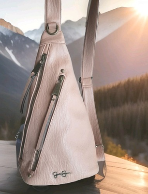 #ad #ad Jessica Simpson Backpack Sling Crossbody Bag Italian 15quot;×8quot;×4quot; Purse $32.84