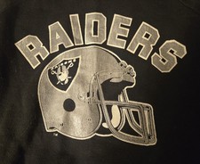 Raiders NFL Black Sweatshirt XL Oakland Los Angeles Las Vegas