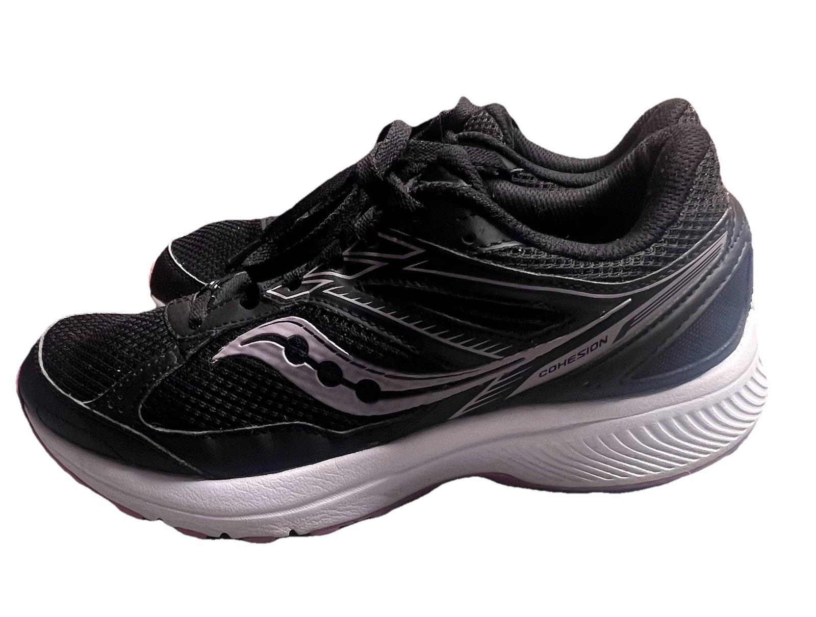 Saucony Cohesion 14 running shoes Black And Pink Womens Size 9.5