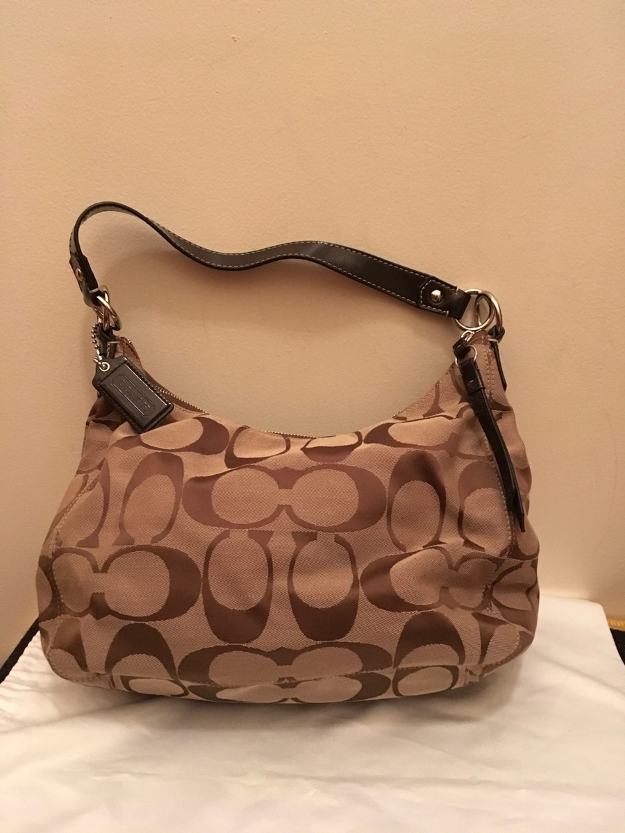 COACH SIGNATURE HOBO SHOULDER HANDBAG | eBay