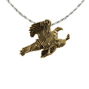 Authentic Creative Pewter Designs Bald Eagle Flying Bird Necklace & Pendant, B051PEN