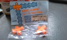 LOC-LINE 41416 T-FITTINGS; 2 PACK;1/4" SYSTEM T-FITTINGS LOT OF 2 PACKS