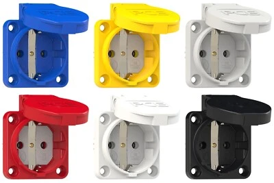 PCE Anbausteckdose Einbausteckdose Schutzkontaktsteckdose Schuko Steckdose IP54