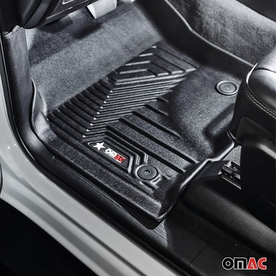 OMAC Premium Floor Mats for Lamborghini Urus 2018-2024 Heavy Duty Black
